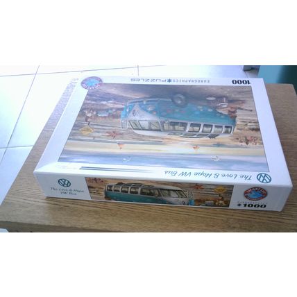 THE LOVE & HOPE VW BUS by Greg Giordano Jigsaw 1000 Piece) Pomegranate