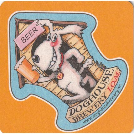 BEER MAT - DOGHOUSE BREWERY (ISLE OF MAN) - (Cat 001) - (2013)