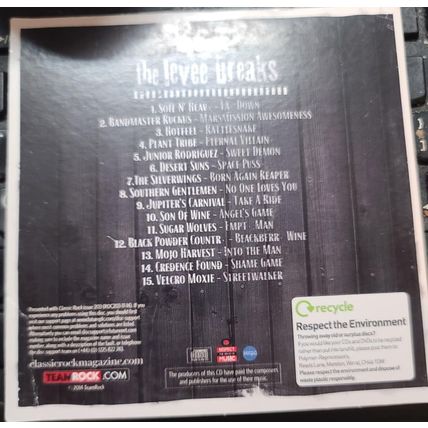 The Levee Breaks CD Promo Classic Rock Album 15 Tracks Powerful New Bands