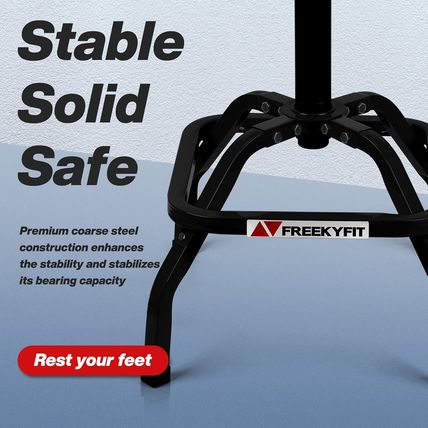 Shop Stool with Backrest, Mechanic Garage Stool for Workshop, Adjustable Stool C