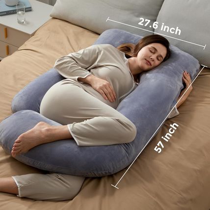 Momcozy Pregnancy Pillows for Sleeping, U Shaped Full Body Maternity Pillow with