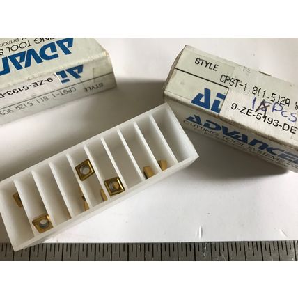 LOT 23 ADVANCED CPGT-1.8 VC905 CARBIDE INSERTS 9-ZE-5193-DET-1,EM