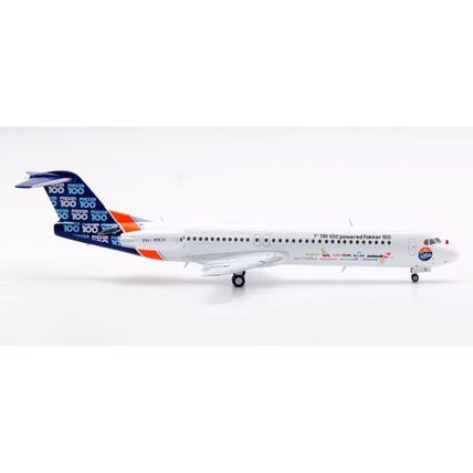 FOKKER 100 HOUSE COLOUR REG: PH-MKH WITH STAND - JC WINGS XX20420 1/200