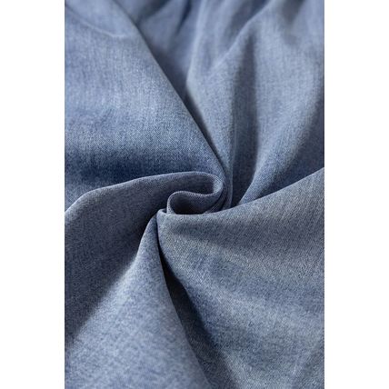 Dusk Blue Raw Hem Lace-up High Waist Plus Size Denim Shorts