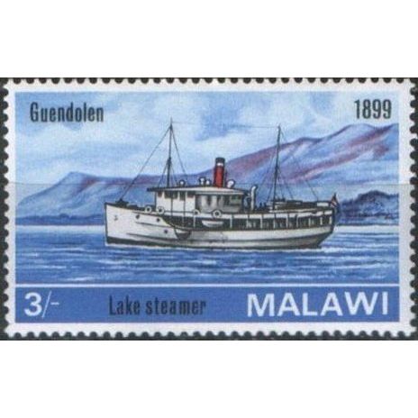 Malawi QEII 1967 Steamers 3s Gwendolen 1899 Unmounted Mint NHM SG 280 Sc70 stamp