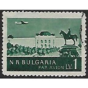 Mi 912: 1 L. black blue-green Landscape and Buildings