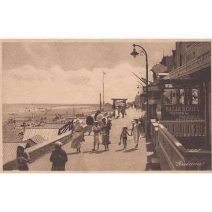 Saint Aubin Poisson Fish Seller Market Normandy Antique French France Postcard