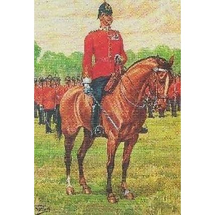 Essex Military Regiment Commanding Officer Uniform Salute WW1 Drawing Postcard