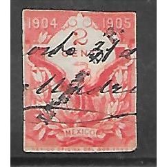Mexico ( Mexique ) 1904-1905 Revenue stamp 2c Mexico.D.F. OBLITERE ( USED )