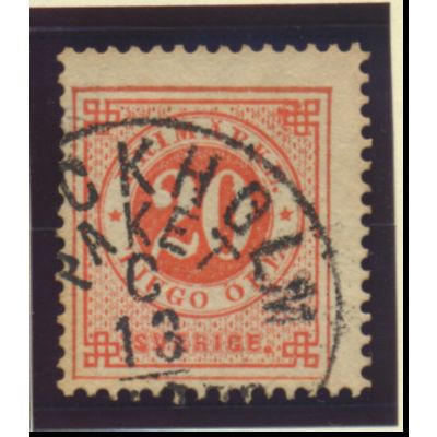 Sweden Stamp Scott #23, Used