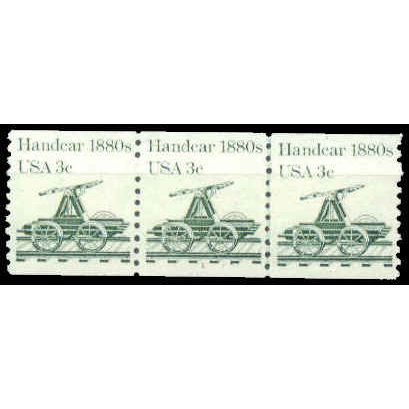 1898 3c Handcar Very Fine MNH Dry Gum PNC 1/3 P0949