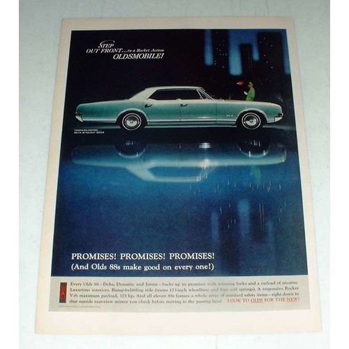 1966 Oldsmobile Delta 88 Holiday Sedan Ad!
