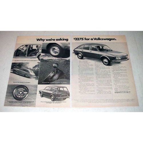 1973 Volkswagen 412 Sedan Car Ad - Why We're Asking