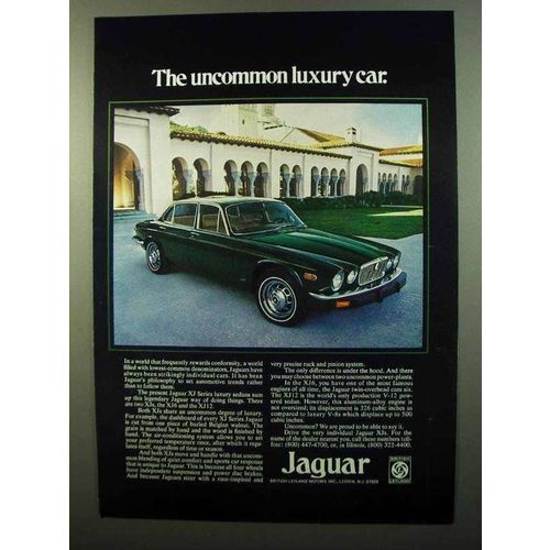 1975 Jaguar XJ6 and XJ12 Cars Ad - Uncommon Luxury Car