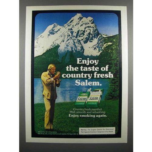 1978 Salem Cigarette Ad - Taste of Country Fresh