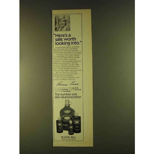 1980 Bonne Bell Ten-O-Six Lotion Ad - Here's a Sale