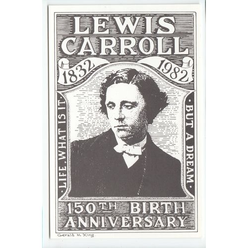 Writer Lewis Carroll 150th Anniversary Postcard Limited Edition