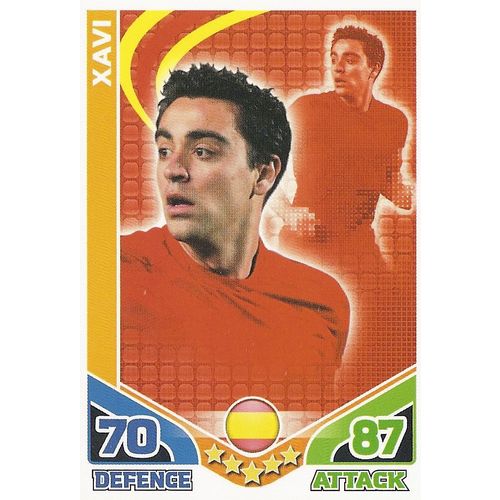 Match Attax - World Cup 2010: Spain - Midfielder, Xavi (Hernández)