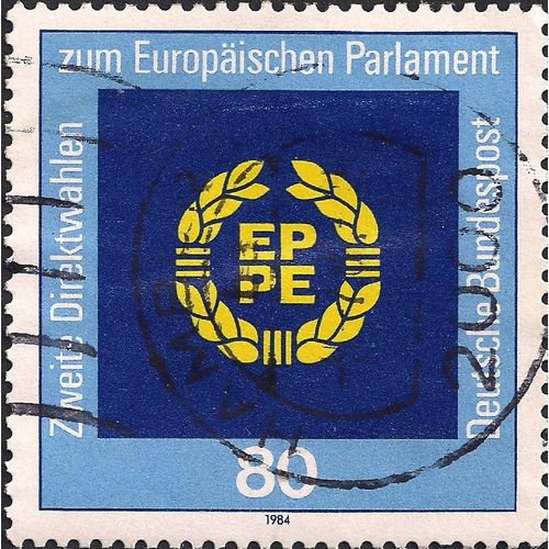 GERMANY, European Parliamentary Elections, blue 1984, 80 Pfennig
