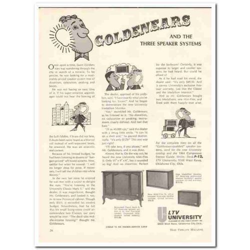 LING-TEMCO-VOUGHT 1964 University Classic Mark II Medallion vintage ad