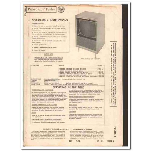 westinghouse models h-21k2xx h-21ku2xx tv sams photofact manual