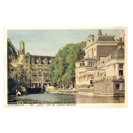 THE LIDO,LEIDSCHEKADE, AMSTERDAM, HOLLAND unused vintage postcard =