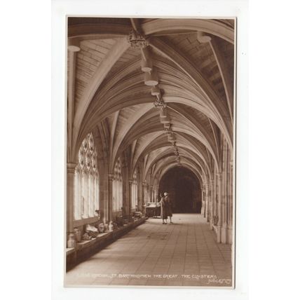 The Cloisters St Bartholomew the Great London Postcard Judges L506