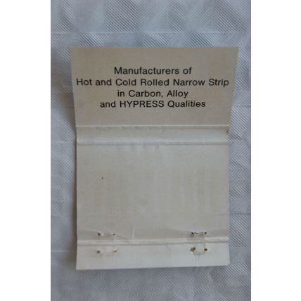 Matchbook Cover BSC Narrow Strip Products