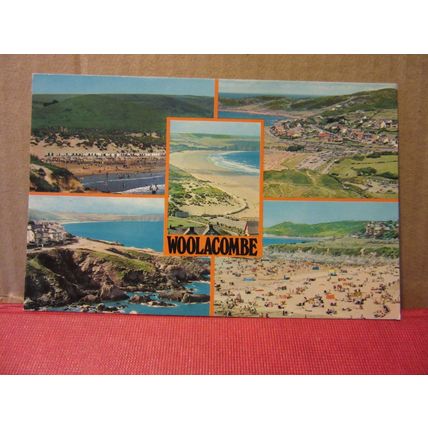 multiview, WOOLACOMBE, DEVON unused postcard Colourmaster =