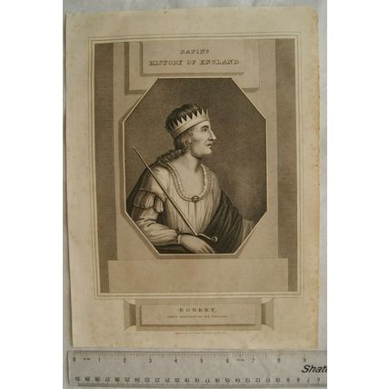 1813 engraving: Robert, first monarch of all England