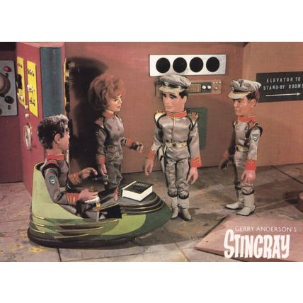 Stingray Control Tower Commander Shore Atlanta Troy TV Show Rare Postcard