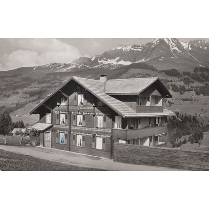 Chalet Fronmatt Adelboden Switzerland Real Photo Postcard