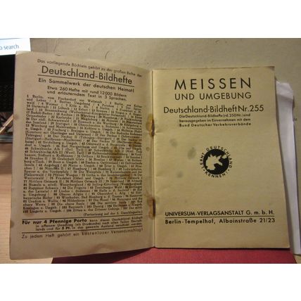 MEISSEN, SAXONY, GERMANY pictorial guide 44 pictures pocket sized p/b