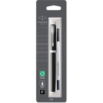 Parker IM Rollerball Pen 1975540, Black Laquer, / Chrome Fine Point [New&Sealed]
