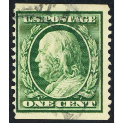 352, Used 1¢ Scarce Coil Stamp CV $225 - Stuart Katz