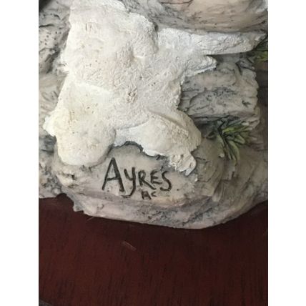 Border Fine Arts Limited Edition Late Thaw by Ayres MTR07 1994 1979/2000 Otters