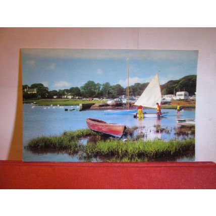 THE HARBOUR, MUDEFORD, HAMPSHIRE, unused vintage postcard #