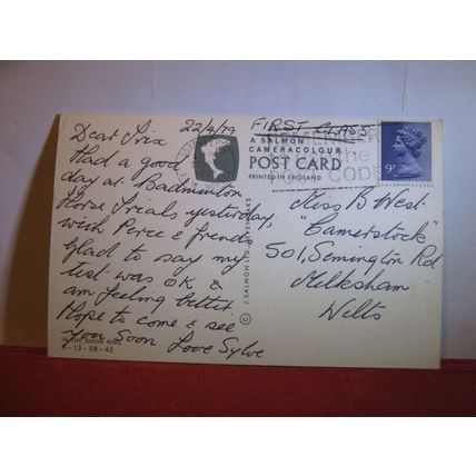 YOUNG & Co, SHIRE HORSES, WANDSWORTH, LONDON , used postcard 1979 pm =