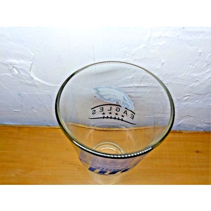 Miller Lite Eagles Football Beer Glass Conical Pint - 16 oz - Fast Ship!
