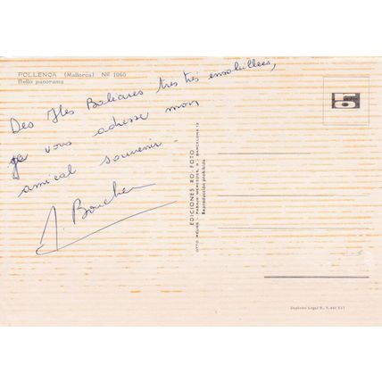 Mallorca Pollenca Spain Postcard used crease