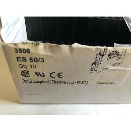 NEW LOT 10 PARAJUST ES-50/3 RELAY SOCKET 1NC/1NO 10/12AMP 300VAC,Ag