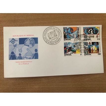 Sénégal 1994 FDC Mi. 1328 1331 Année Internationale de la Famille ONU UN Colombe