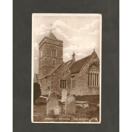Postcard Somerset The Church Weston In Gordano