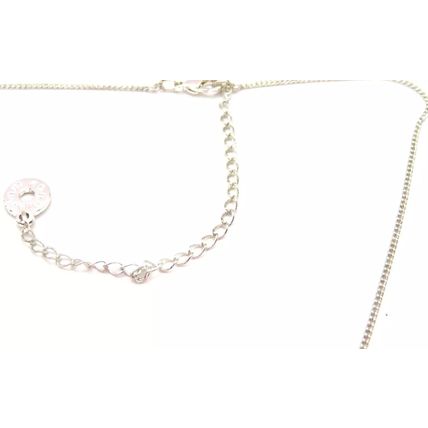 Moon Pendant Love You To The Moon & Back 2 CM on a Silver Plate Necklace 42 CM