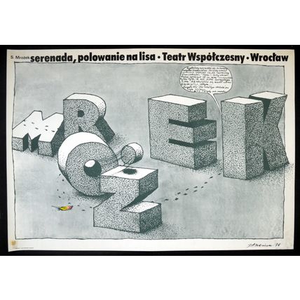 SERENADE FOR FOX HUNTING 1978 Slawomir Mrozek Jan Jaromir Aleksiun POLISH POSTER