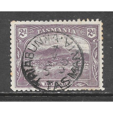 TASMANIA 1900 POSTMARK TRIABUNNA DATED ON HOBART PICTORAL