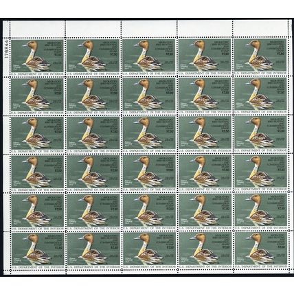 RW53, Mint NH $7.50 - Complete Sheet of Duck Stamps - Stuart Katz