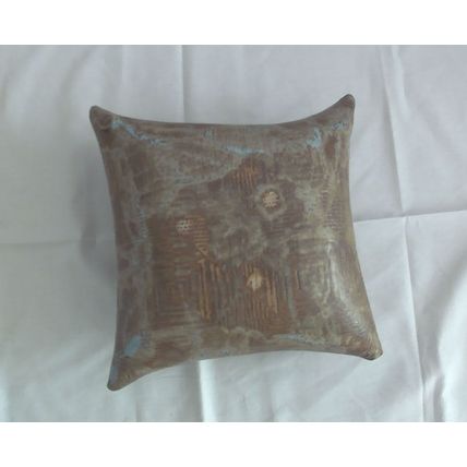 Vintage Square Pottery Vase