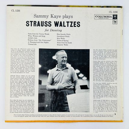 Sammy Kaye Plays Strauss Waltzes For Dancing Vinyl LP Record Album CL-1236