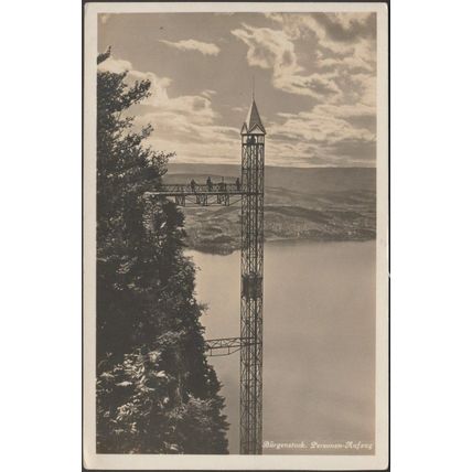 Personen-Aufzug, Bürgenstock, c.1920 - Photoglob Foto-AK